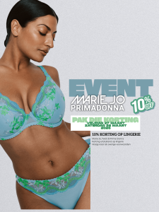 Lingerie event bij WALA Lingerie & Mode met 10% korting op lingerie van Marie Jo, Twist en Prima Donna maart 2026